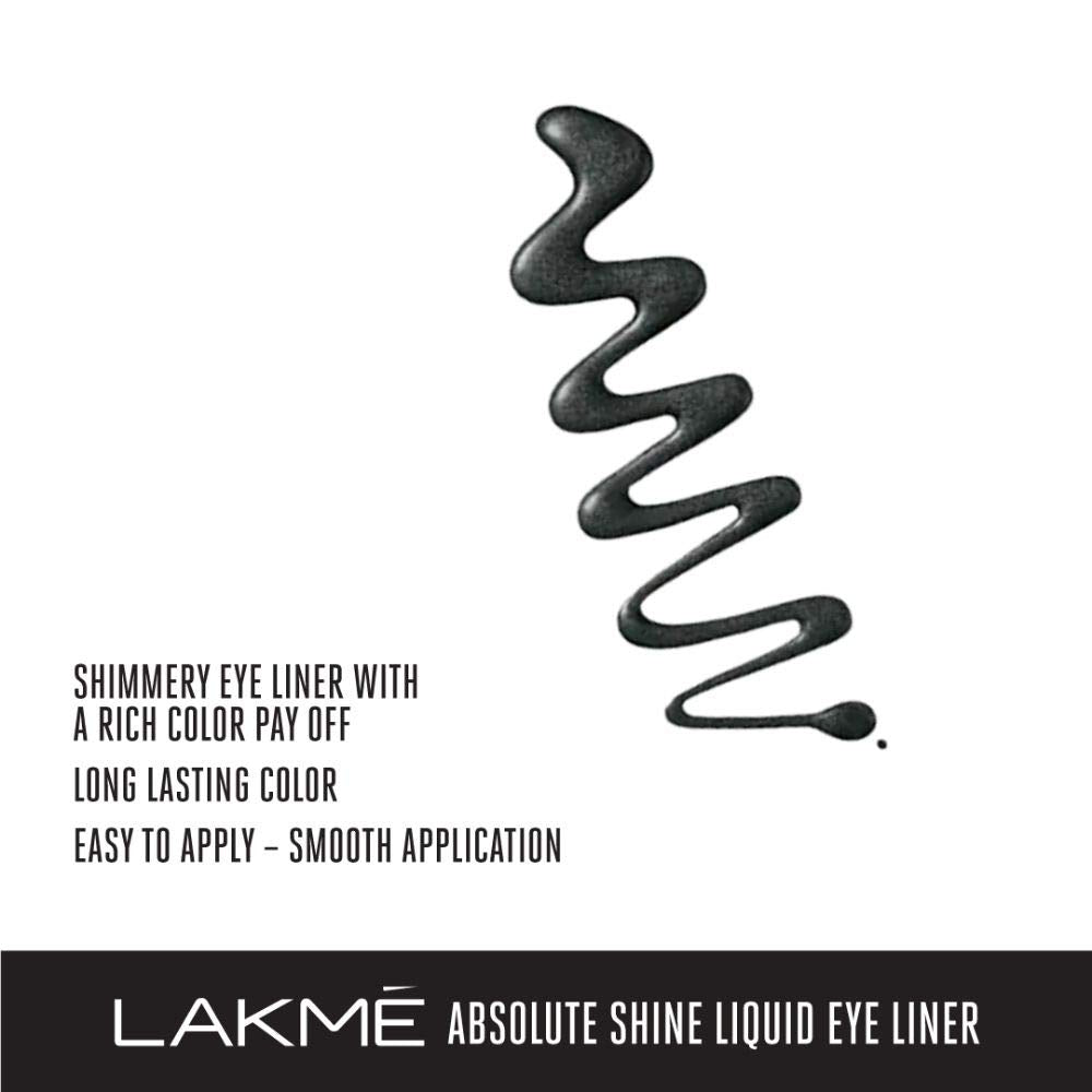 Lakmé Absolute Shine Glossy Liquid Eye Liner, Black, 4.5Ml And Lakmé Jewel Sindoor, Maroon, 4.5Ml