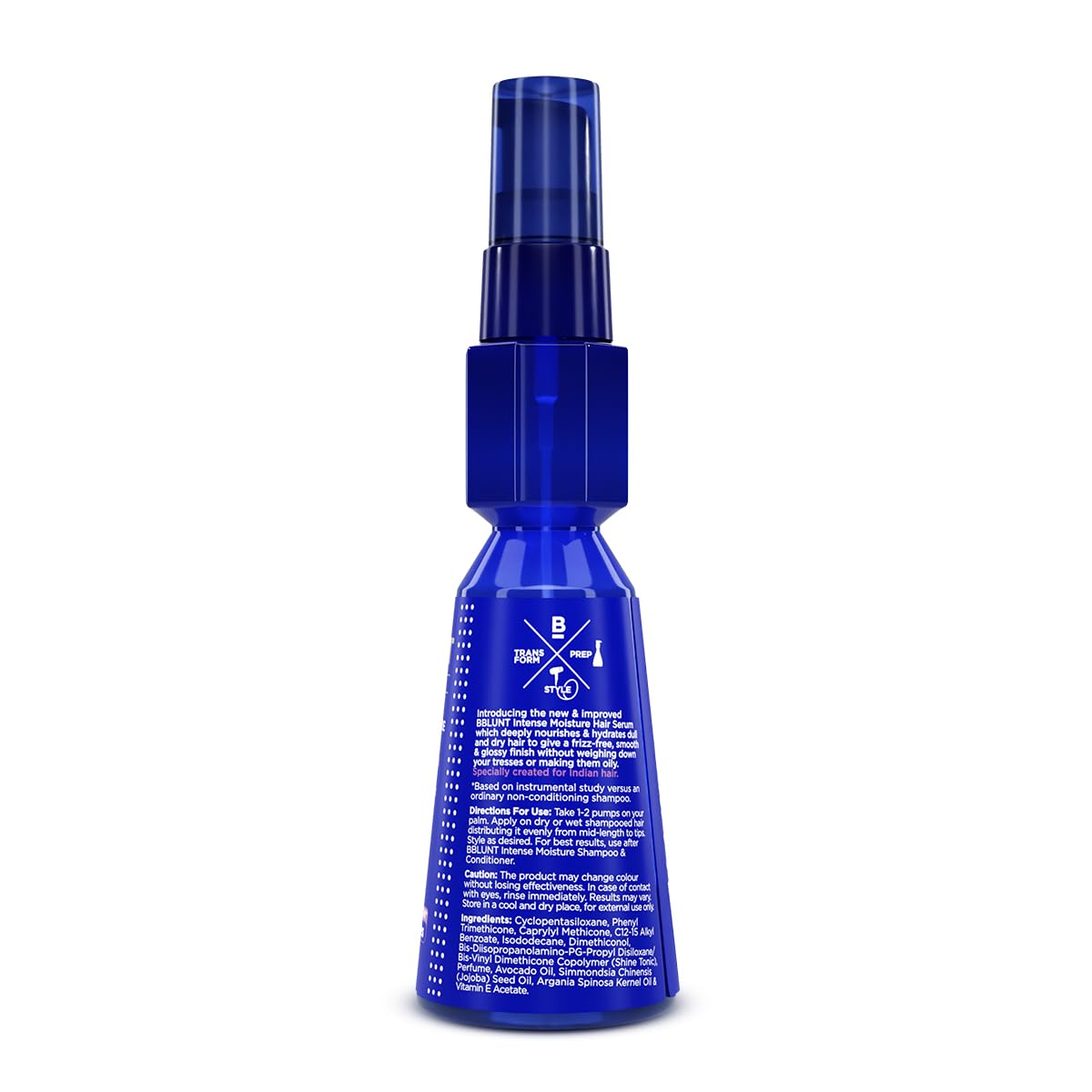 BBLUNT Intense Moisture Hair Serum with Vitamin E & Jojoba Oil* - 70 ml 30x Frizz Reduction for Upto 72 Hours* | 31x Smoother Hair in Just 1 Use*
