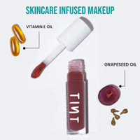 Tint Cosmetics Berry Pink (10ml) & Minx Hydrating Lipgloss (5ml), Light Weight, Long Lasting, High-Shine & Soft Creamy Lipgloss For Girl & Women, (Pack of 2)