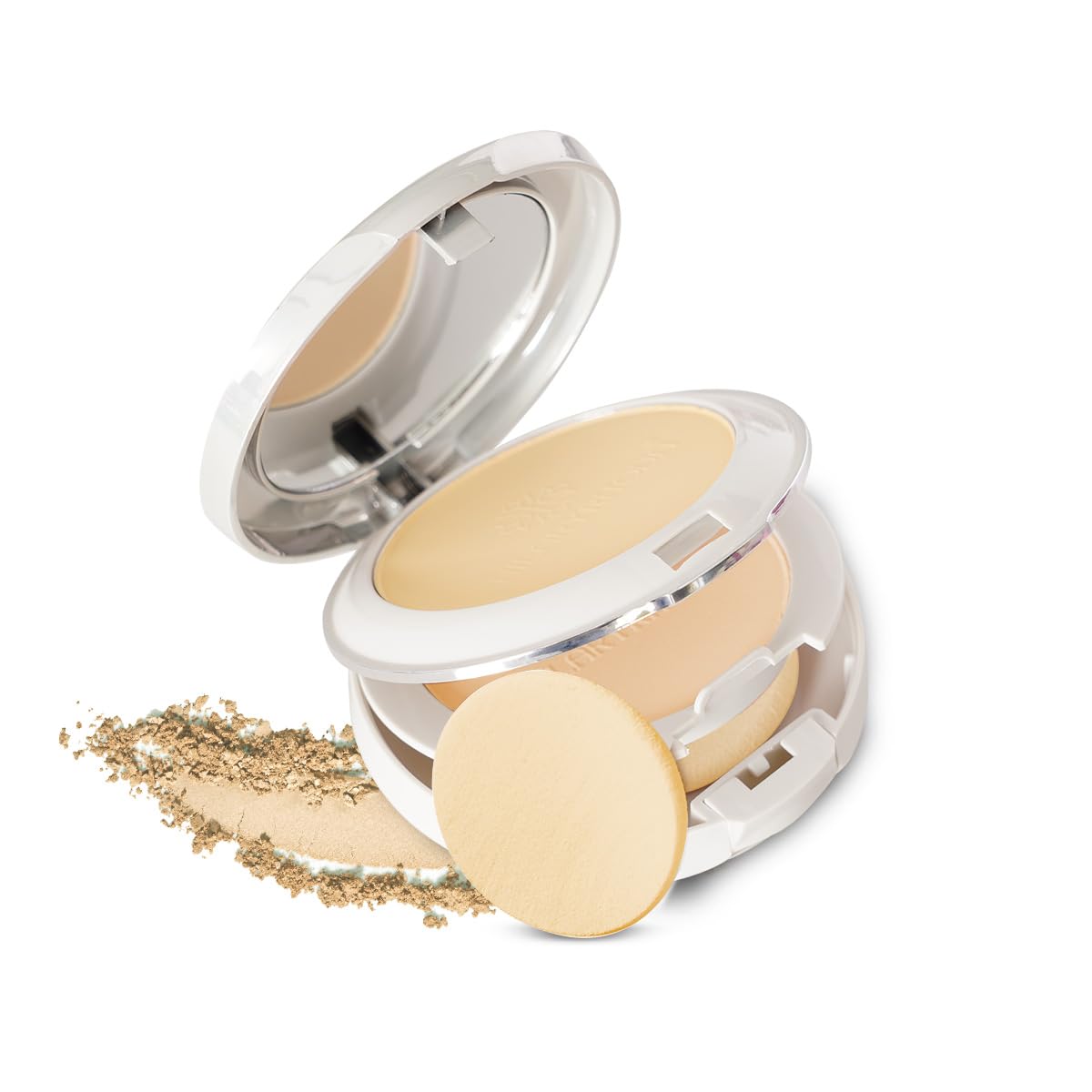 Hilary Rhoda Slay All Day 2 in 1 Compact | Matte & Shimmer Finish | Moisture-Infused With Sponge | 20g (Sand - Shade 04)