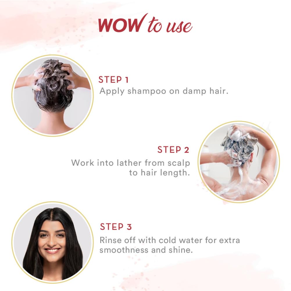 WOW Skin Science Apple Cider Vinegar Shampoo - 1L | Mild Anti-Dandruff Shampoo For Daily Use | Suitable For Men & Women | Balances PH Level | Contains No Sulphates, Parabens or Harmful Chemicals