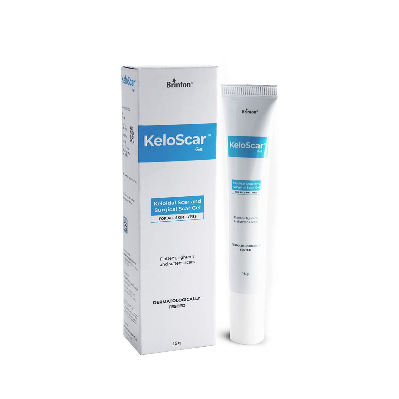 Brinton Keloscar Gel | Surgical Scar Gel for All Skin Types Stimulates Skin Regeneration (15 g) x Pack of 2
