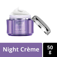 Lakmé Absolute Perfect Radiance Skin Brightening Light Crème (Cream) With Sunscreen, 50 G & Youth Infinity Skin Sculpting Night Creme, 50G