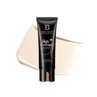 Lakyou Beuty High Coverage Foundation Cream | Weightless | Matte Effect | Long Lasting | Waterproof Base Foundation | Shade-01(White Ivory) | 80ml