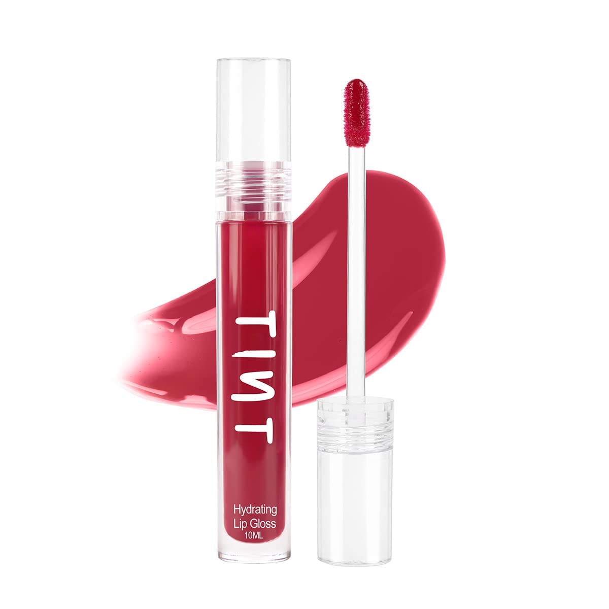 Tint Cosmetics 10ml Red Lipgloss, Non Sticky, Hydrating, Light Weight, Long Lasting, High Shine & Soft Natural Liquid Lip Gloss For Girls & Women (Berry Pink)