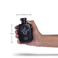 Ustraa Tattoo Cologne - 100ml - Perfume for Men | with a mix of spicy, woody and citrusy notes | Ideal for night occasions | Long-lasting fragrance with no gas
