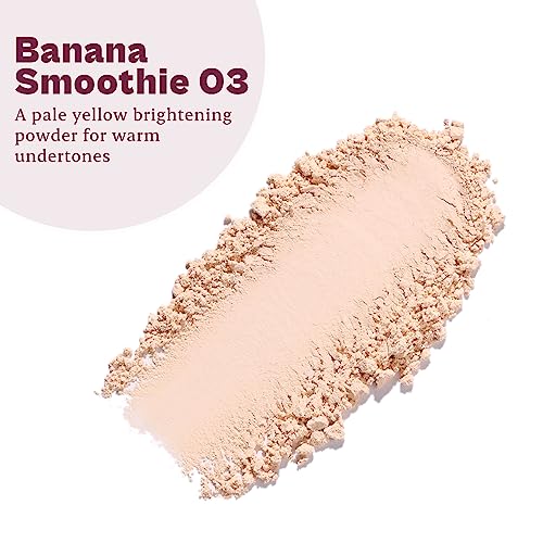 Typsy Beauty Hustle & Grind Setting Powder I Banana Smoothie I Unique In-Built Powderizer for Zero Waste & Spilling I Packed with Hayalauronic Acid & Ceramides I Soft Yellow Shade I Paraben Free 4.5g