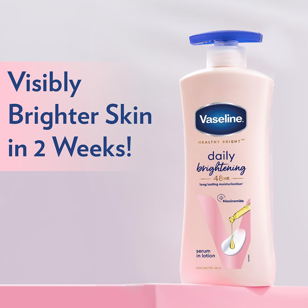 Vaseline Healthy Bright Daily Brightening Body Lotion, For Healthy & Glowing Skin, 200 ml