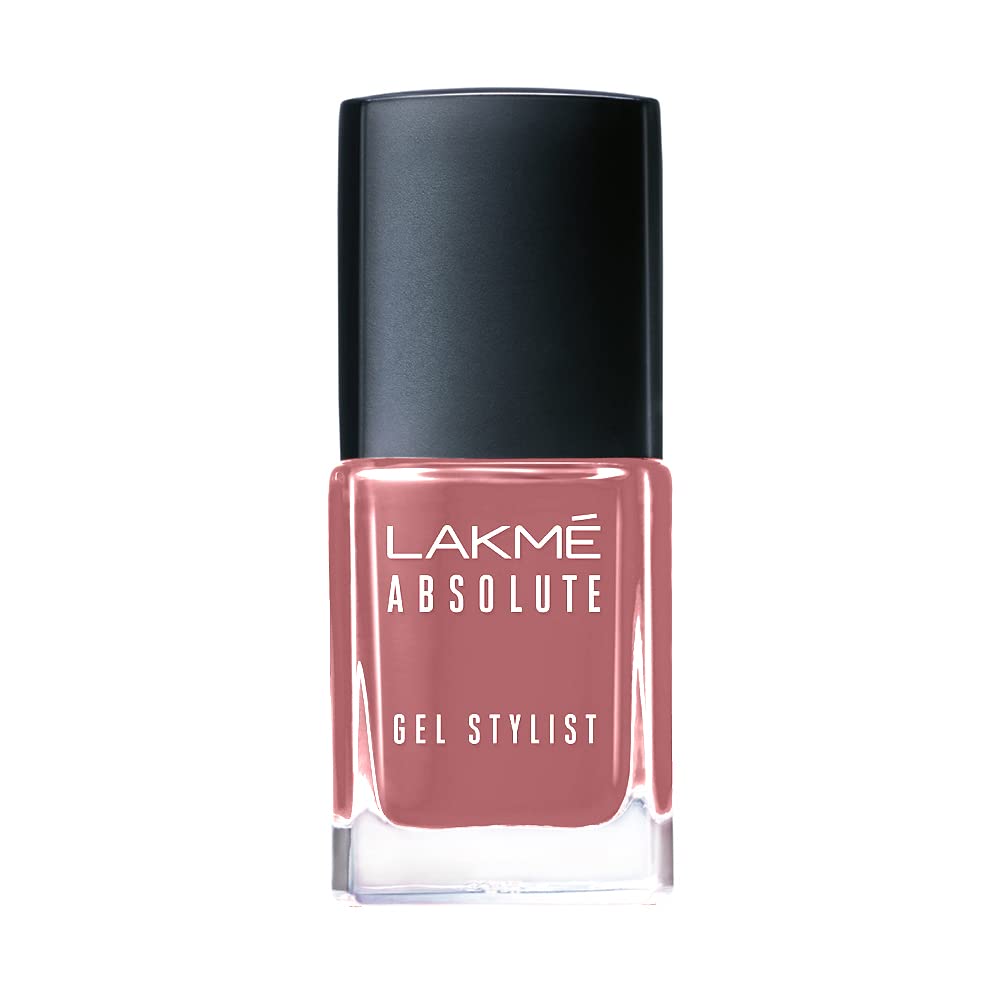 Lakmé Absolute Gel Stylist Dusty Rose 12Ml & Color Crush Glossy Finish Nail Art Combo