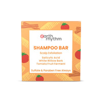 Earth Rhythm Scalp Exfoliating Shampoo Bar With 2% Salicylic Acid, Controls Excess Oil, Soothes Scalp, Reduces Dandruff, Paraben & Sulphate Free, Natural & Eco-Friendly - 80g (Cardboard)