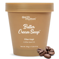 Earth Rhythm Filter Kapi Butter Cream Soap Cleanse, Moisturizes Skin, Make Skin Soft & Supple | Coffee Seed Oil, Shea Butter | for All Skin Type | Men & Women - 160g