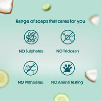 Himalaya Herbals Cucumber and Coconut Soap, 125g (Pack of 6)