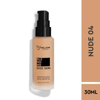 Million Colors Foundation for Face Makeup | Liquid Foundation for Oily and Dry Skin | Lightweight Matte Finish with SPF 20 | Waterproof Long-Lasting Makeup | All Skin Types | Nude 04, 30ml