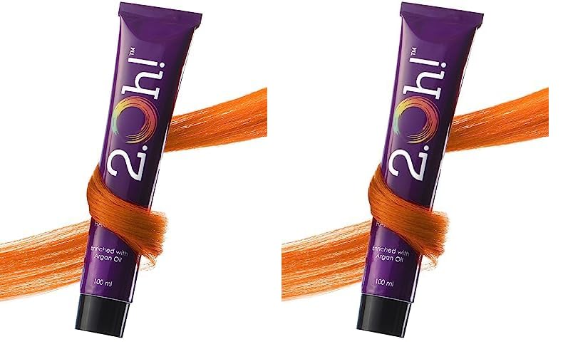 2.Oh! Italian- Orange Hair Color For Women & Men | Ammonia-Free DIY Semi Permanent Hair Color | Enriched with Argan Oil | Lasts upto 12-15 Washes (Pack of 2)