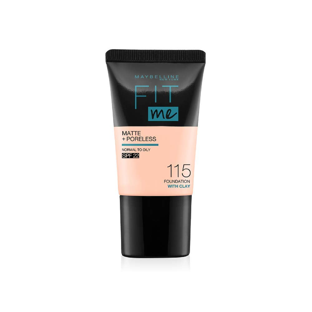 Maybelline New York Fit Me Matte+Poreless Liquid Foundation Medium Coverage For Oily Skin Tube,115 Ivory,18Ml & 128 Warm Nude,18Ml,Pack Of 1