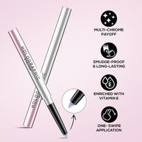 RENEE Holographic Eyeliner, Smudge-Proof & Long-Lasting, Easy Glide & Quick-Drying Formula with Monochrome Effect, Intense Color Pay-Off, Infused with Vitamin E, 04 Neptune