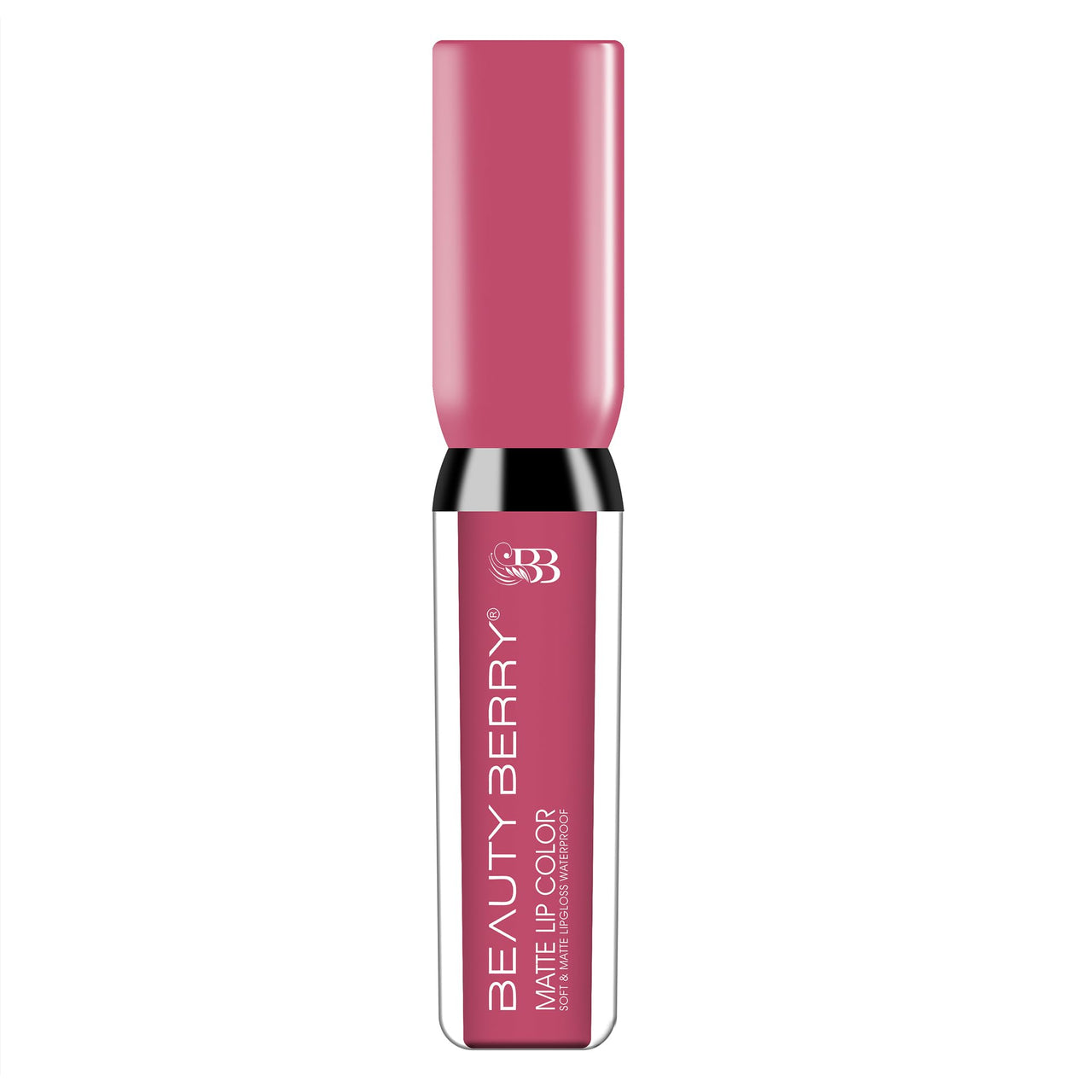 Beauty Berry Soft & Matte Waterproof Lip Color Liquid Lipstick | Rich Pigment, Long Lasting Liquid Lipstick | Non-Transfer Liquid Lipstick for Women Enriched with Vitamin E (04 - Barbie, 4.5 ml)