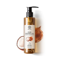 Brillare Pure Coconut Oil, 100 Percent Natural, Organic and Cold Pressed, Hair Oil 200 ML, Zero Chemicals & Brillare Pure Cold Pressed Castor Oil, 100 Percent Natural & Organic, 200 ML