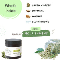 Mystiq Living Face Scrub for Men and Women | Green Coffee Blemish Clear Scrub - 100 GM | Exfoliating Scrub, Dark Spot Removal, Pigmentation, Skin Brightening | Tan Removal Coffee Scrub