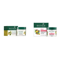 Biotique Bio Myristica Spot Correcting Anti Acne Face Pack, 20g & Bio Fruit Whitening & Depigmentation & Tan Removal Face Pack, 75g