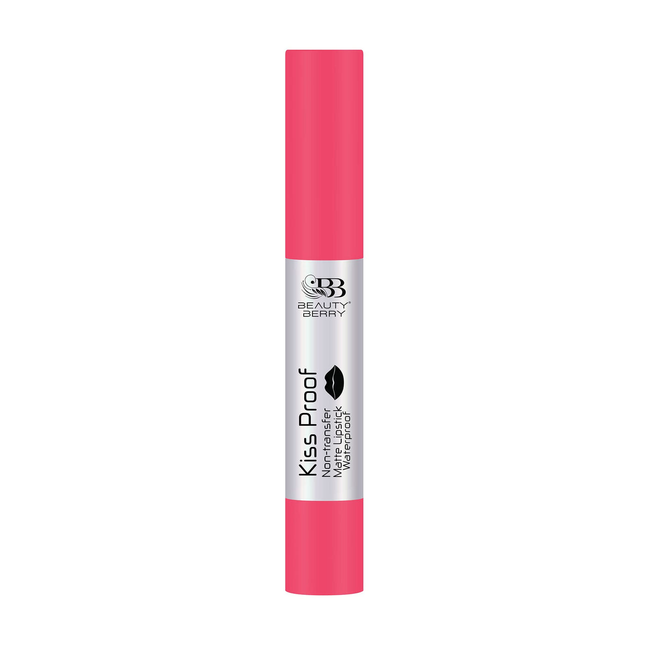 Beauty Berry Kiss Proof Matte Lipstick | Highly Pigmented Ultra Matte Long Lasting | Non-Drying, Intense Moisturizing, Lightweight | Non Transfer for Women (Baby Pink)