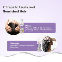 Mylo Care Anti Hair Fall Combo (Onion Oil & Onion Shampoo) 200 ml Each| Contains Bhringraj, Vitamin E, Argan Oil, Onion Seed Oil| Controls Hairfall & Nourishes Hair Roots