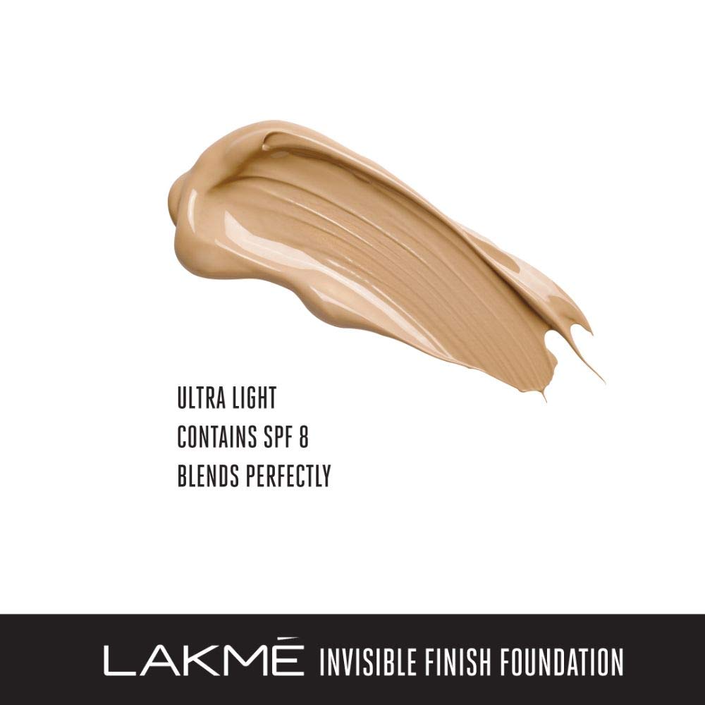 Lakmé Invisible Finish Spf 8 Natural Foundation Cream, Shade 04, 25Ml & Invisible Finish Light Coverage Spf 8 Foundation, For Normal Skin Shade 05, 25Ml, Pack Of 2