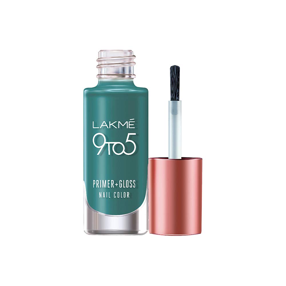 Lakmé 9 To 5 Primer + Glossy Finish Nail Colour & 9 To 5 Primer + Glossy Finish Nail Colour Combo, 6 Ml