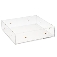 russell+hazel Large Acrylic Drawer Bloc, 6” x 6”, Desktop Organization, Clear, 1 Count, 98144 Large Drawer Bloc