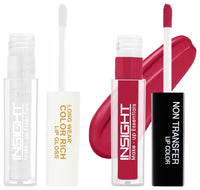 Insight Cosmetics Long Wear Color Rich Lip Gloss (LG41-01) Non Transfer Lip Color Matte Texture12Hrs Waterproof, 4ml(LG40-05)