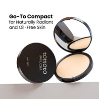 FLiCKA Tomato Compact Powder For Oil-Free, Matte Finish, Lightweight, Lasts up-to 8hrs | Enriched with SPF, Suitable For All Skin Types| 03 Caramel, 9g