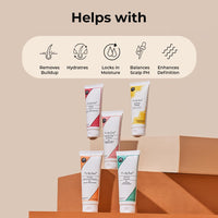 Fix My Curls Complete Curl Care Kit| Cleansing Shampoo, Moisturizing Shampoo, Hydrating Deep Conditioner, Leave-in Cream and Defining Hair Gel for Soothing, Moisturized & Defined Curls|Pack Of 5
