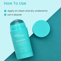 Earth Rhythm Cool Blue Deo Stick | Long Lasting, Anti perspirant, Aluminium Free, 24 Hr Freshness | Unisex - 30g