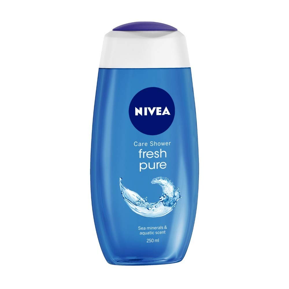 Nivea Men Shower Gel, Deep Impact Cleansing Body Wash, Men, 250ml & Shower Gel, Fresh Pure Body Wash, 250ml