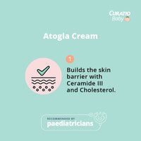 Tedibar Moisturising Baby Bathing Bar 75g (Pack of 2) And Atogla Baby Cream 100g - By Torrent Pharma