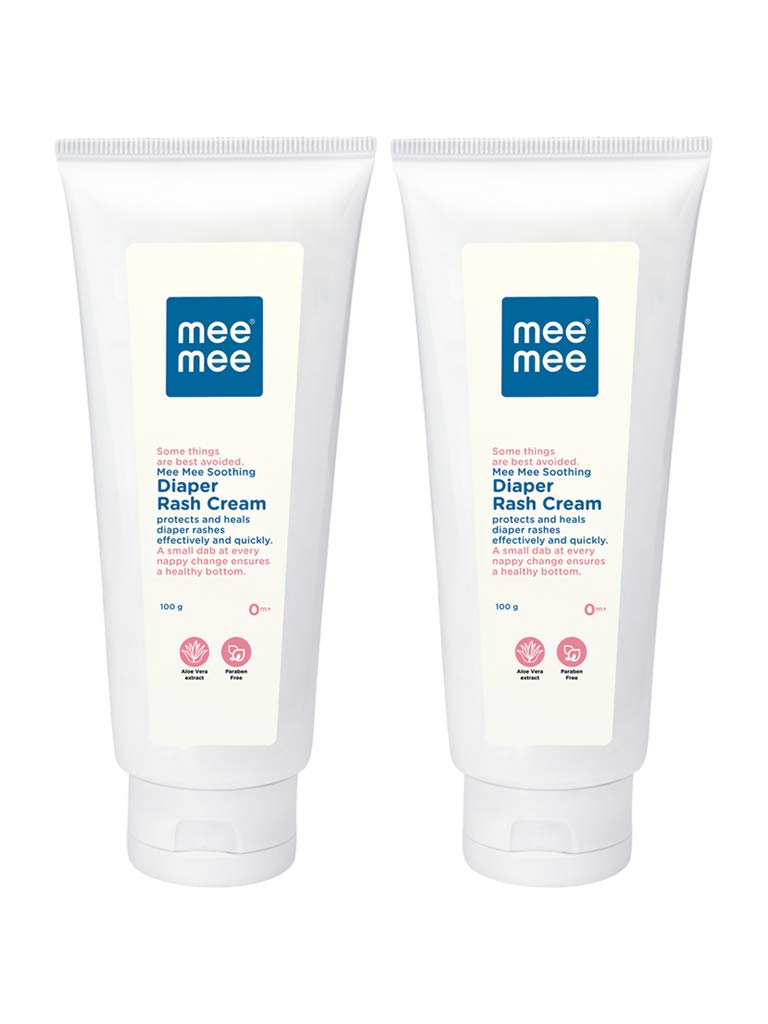 Mee Mee Baby Nappy Cream Duo: Natural Diaper Rash Relief with Aloe Vera | 100g x 2 Pack