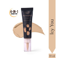 LoveChild Masaba Skip Everything 4-in-1 Skin Tint, Primer, Moisturizer, Sunscreen SPF 20 & Foundation, Blurring Serum Tint, Seamless Coverage & Natural Finish, Icy You (Ivory) 10ml