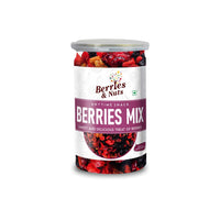 Berries And Nuts Super Berries Mix | Dried Mixed Berries, High in Antioxidants | Cranberries, Blueberries, Gojiberries, Blackberries, Raspberries, Strawberries | 400 Grams | 2 Bottles of 200 Grams