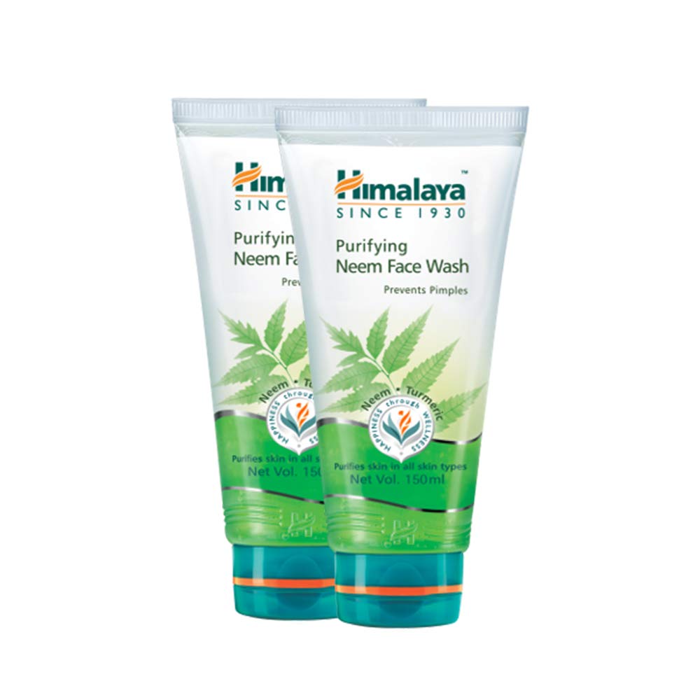 Himalaya Herbals Purifying Neem Face Wash, 2x150ml (Saver pack)