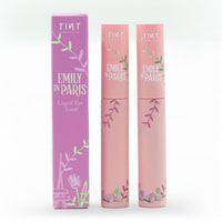 Tint Cosmetics Set of 2 Emily in Paris Liquid Eyeliner, Long-lasting, Matte Black Finish. Waterproof & Lightweight, Smudge-Proof and Transfer-Proof, One-stroke Smooth Application With a Precise Tip (10ml Each)