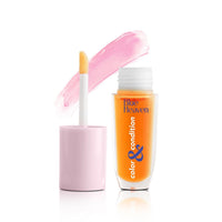 Blue Heaven Color & Condition tinted lip oil for women, lip gloss infused with Cranberry, Raspberry & Hazelnut oil, Hydrating & Softening - Cloudberry Clear, 4.2ml