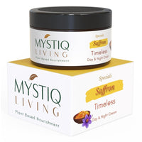 Mystiq Living Timeless Anti Aging Cream for Women - 50 GM | Age Spot Removal, Wrinkle Control, Cell Regeneration | Saffron, Ashwagandha, Collagen