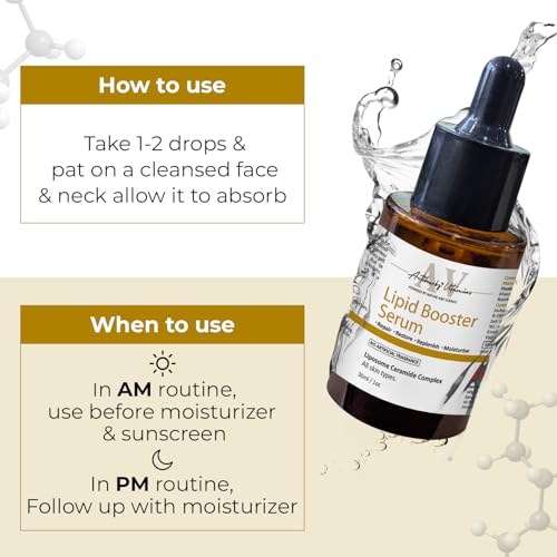 ACTIHERBZ Lipid booster serum | Anti-Aging & Deep Hydration | Liposomal Ceramide Skin Barrier | For All Skin Types – 30ml