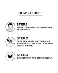 Mancode Beard Growth Oil for Men - 50ml | Enriched with Natural Herbs & Jadibuti | Paraben Free | Fills Patchy Beard | For Thicker & Longer Beard | Rich in Vitamins | Beard Oil for fast beard growth Pack 1