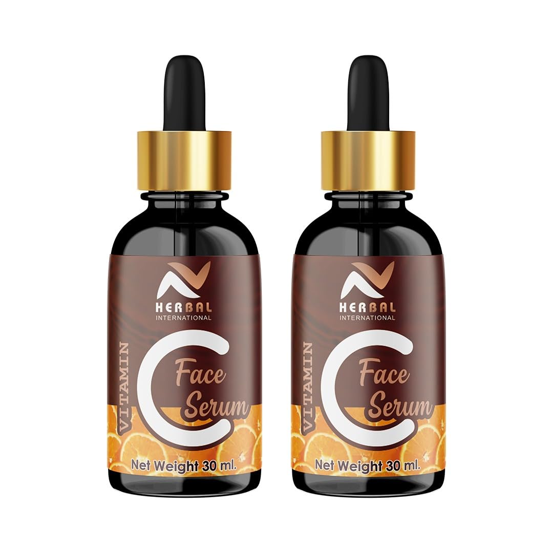 NATURALS Vitamin C Brightening Anti-Aging Glowing Skin Face Serum (multi, pack of 2)