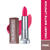 Maybelline New York Color Sensational Creamy Matte Lipstick, 696 Burgundy Blush, 3.9g and Maybelline New York Color Sensational Creamy Matte Lipstick, 680 Mesmerizing Magenta, 3.9g