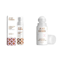 Just Herbs Long Stay Non Sticky Makeup Fixer & Just Herbs Under Arm Roll On for Women Floral Fiesta Long Lasting and Refreshing Women Deodorant - 50 ml Combo