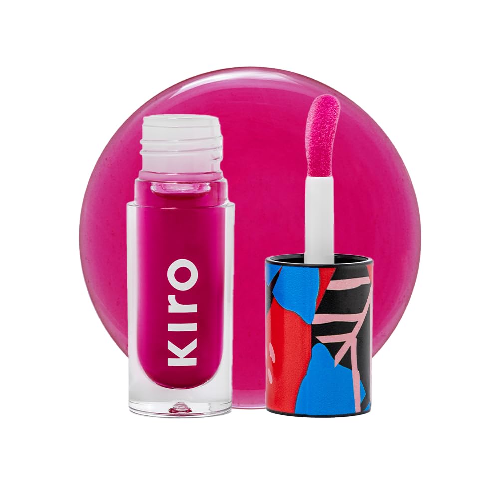 Kiro PH-Play Color Changing Lip & Cheek Oil - Raspberry Ripple, 5.5ml | Hydrating, Skin Brightening, Reduce Fine Lines | Non-Sticky, Non Greasy | Skin Care Infused with Moringa, Rosehip & Avocado Oils