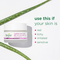 simple Bizzico Active Skin Barrier Care Soothing Water Crème 40G | with 15% Skin Conditioners & Organic Aloe Vera |Soothes Skin, Supports Skin Barrier Health