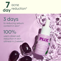The Plant Fix Plix 2% Salicylic Acid Jamun Active Acne Control Dewy Serum 30 ml for Active Acne & Dark Spot Reduction with Caffeine for Breakout Control (Pack of 1)